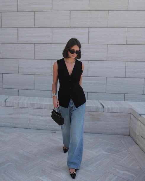 Women Casual V-neck Vest Tops